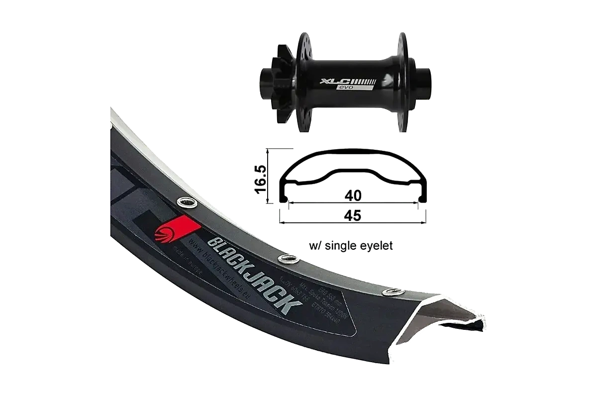 XLC Wheel Rodi Ready 40 27,5″ Hjul Fram