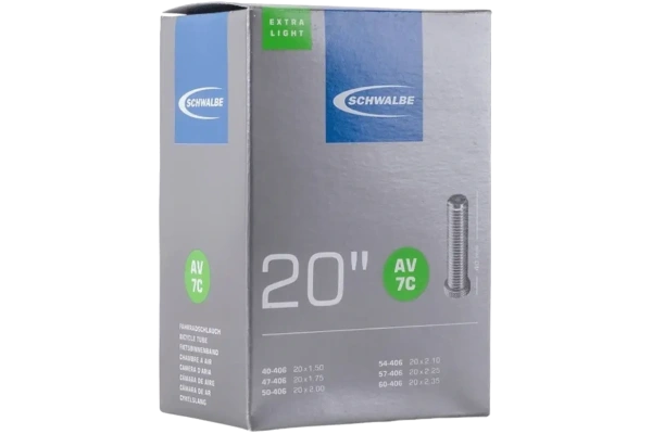 Slang 20" Bilventil SCHWALBE (40-60x406) 40 mm AV7C