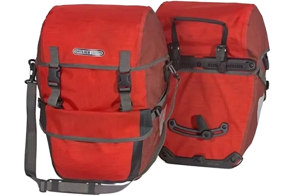 ORTLIEB BIKE-PACKER PLUS RÖD SIDOVÄSKA VATTENTÄT, PAR