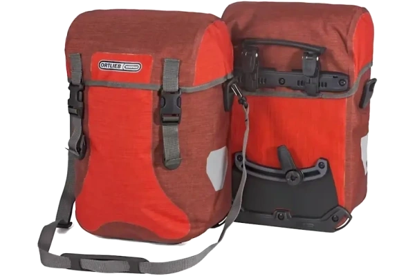 ORTLIEB SPORT-PACKER PLUS RÖD SIDOVÄSKA VATTENTÄT, PAR