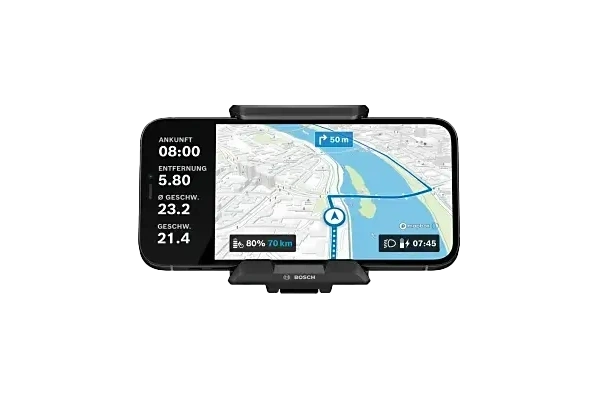 Bosch Smartphonehållare, trådlös laddning + Hållare monterad på 31,8" styre