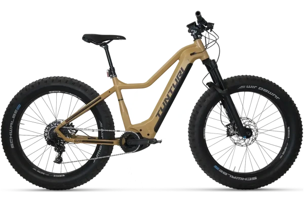 Tunturi eMAX EBF600 elfatbike med Bosch CX-motor och breda 26 x 4,8 tum däck
