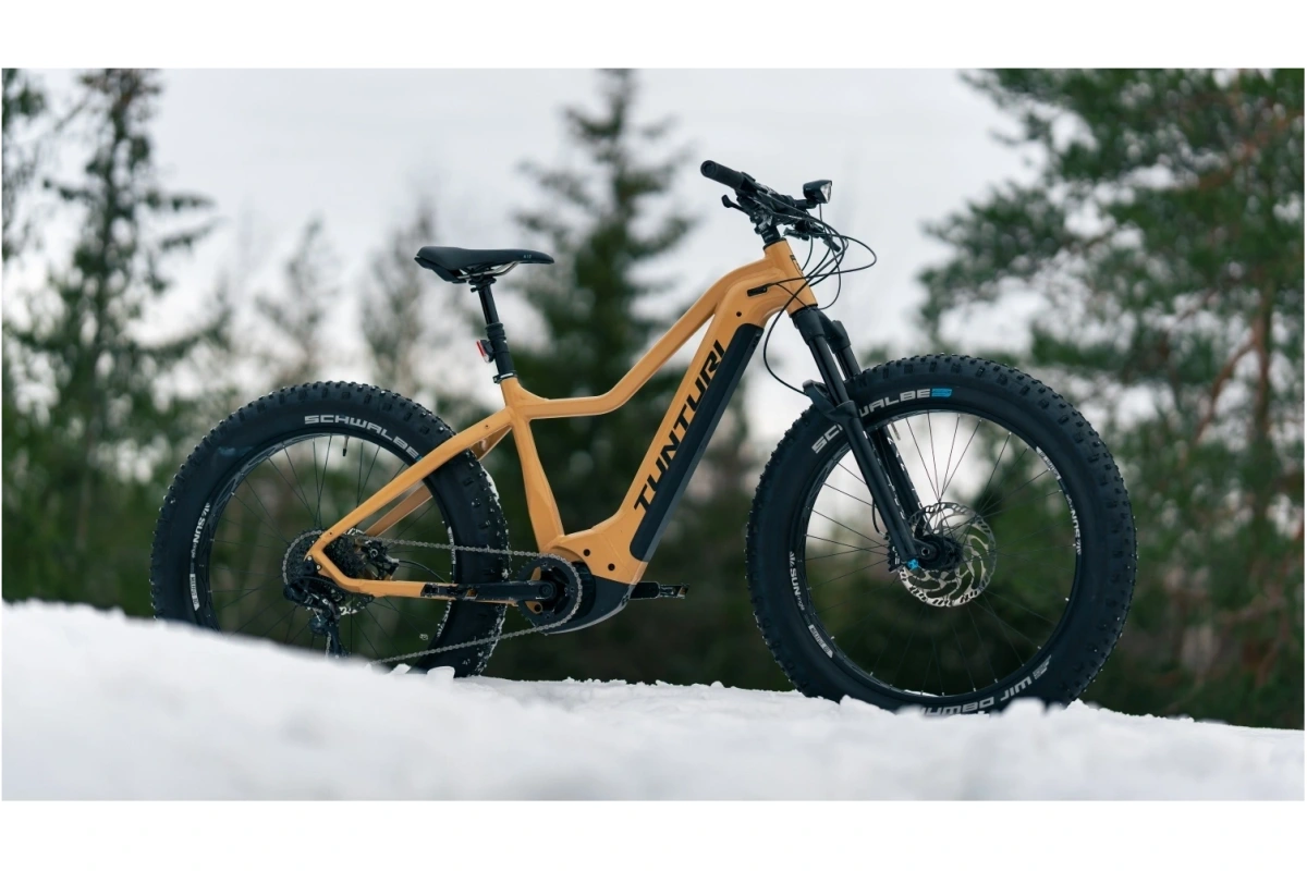 Tunturi eMAX EBF600 elfatbike med Bosch CX-motor och breda 26 x 4,8 tum däck