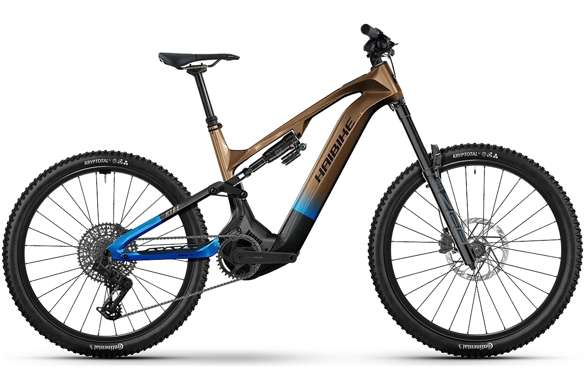 Haibike HYBE CF 9 heldämpad el-MTB med kolfiberram och Bosch CX-motor