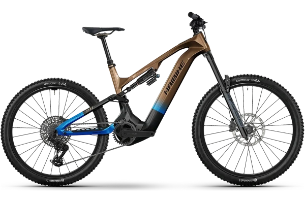 Haibike HYBE CF 9 heldämpad el-MTB med kolfiberram och Bosch CX-motor