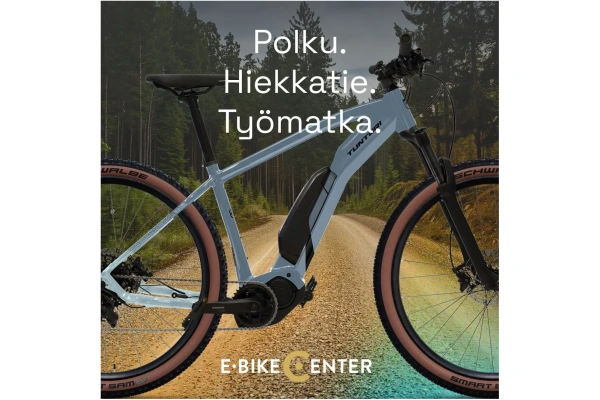 Tunturi Neva E290 elmountainbike i naturen sidoprofil
