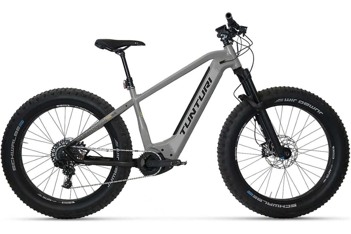 Tunturi E-MAX EBF600 2026 elfatbike med Bosch CX-motor och 800 Wh batteri