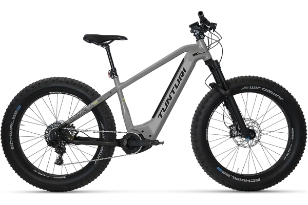 Tunturi E-MAX EBF600 2026 elfatbike med Bosch CX-motor och 800 Wh batteri