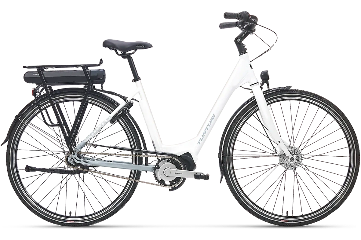 Tunturi Inari E7 2026 elcykel med lågt insteg och Shimano Nexus 7-navväxel