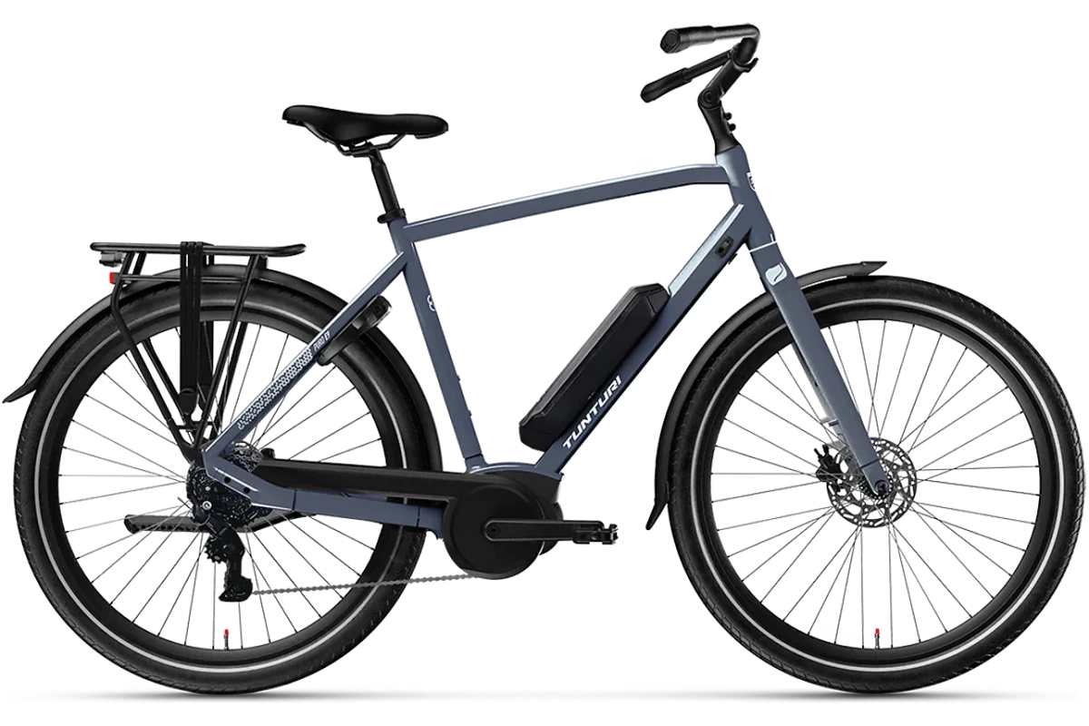Tunturi Puro High E9 2026 elcykel med högstegsram och Bosch Active Line-motor