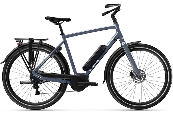 Tunturi Puro High E9 2026 elcykel med högstegsram och Bosch Active Line-motor