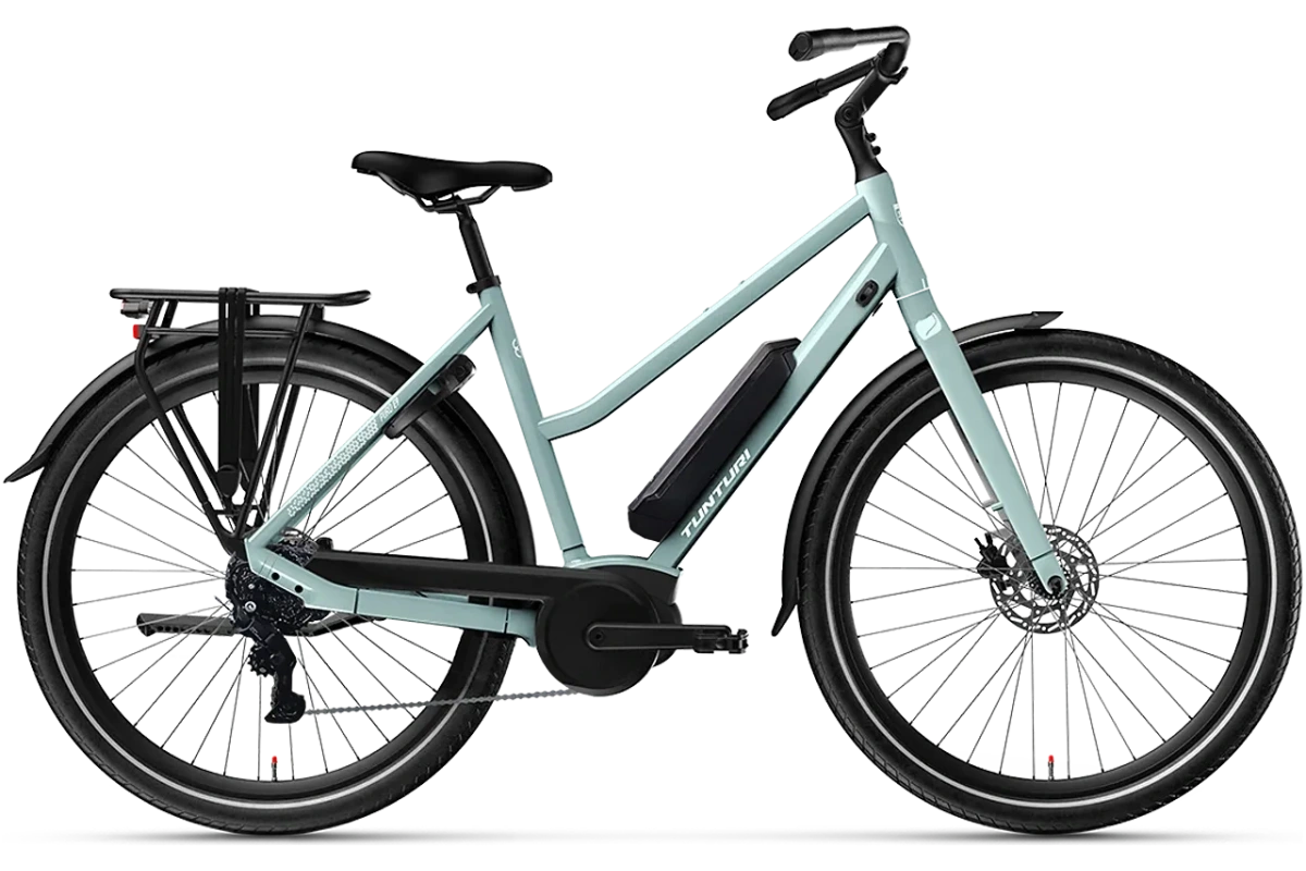Tunturi Puro LOW E9 2026 elcykel med lågt insteg och Bosch Active Line-motor
