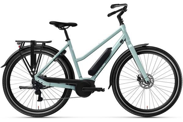 Tunturi Puro LOW E9 2026 elcykel med lågt insteg och Bosch Active Line-motor