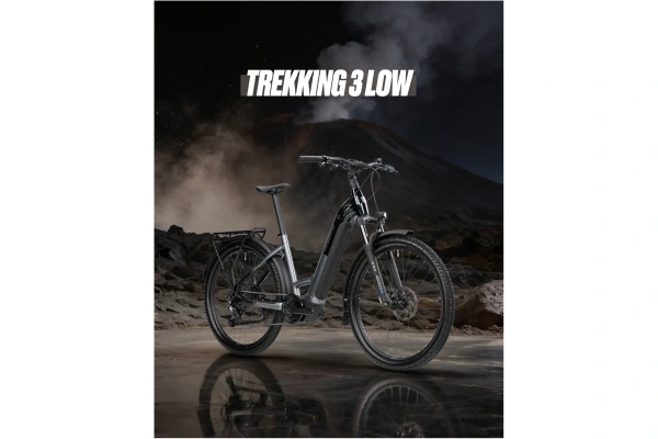 Haibike Trekking 3 Low 2026 elcykel med lågt insteg och Bosch Performance Line-motor