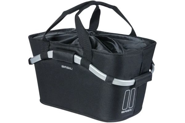Bakre korg BASIL Classic Carry All MIK, pakethållarfäste, svart