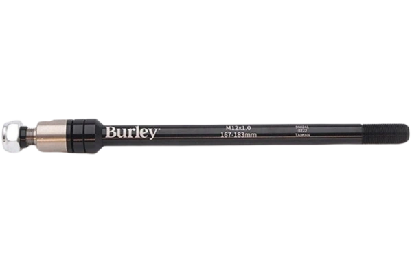 BURLEY 12x1.0 genomgångsaxeladapter för barnvagnskärra 167-183 mm