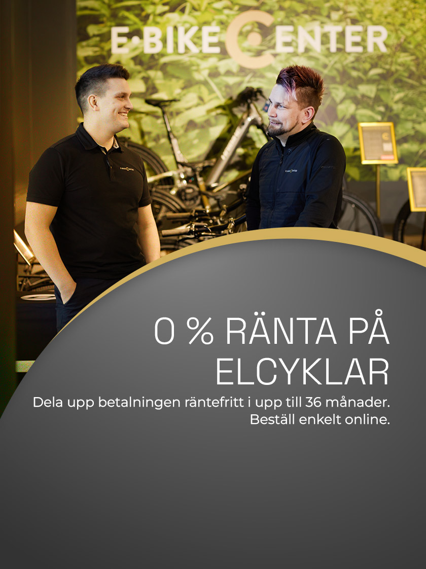 0 % ränta på elcyklar Dela upp betalningen i upp till 36 månader. Beställ enkelt online med leverans till Sverige.